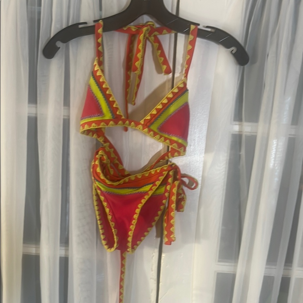 SAME Vibrant multi color Bikini Set Women’s Small